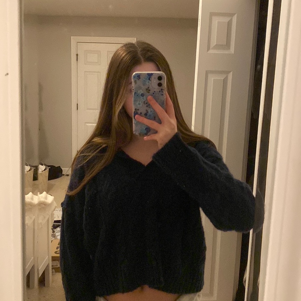 american eagle sweater hooded